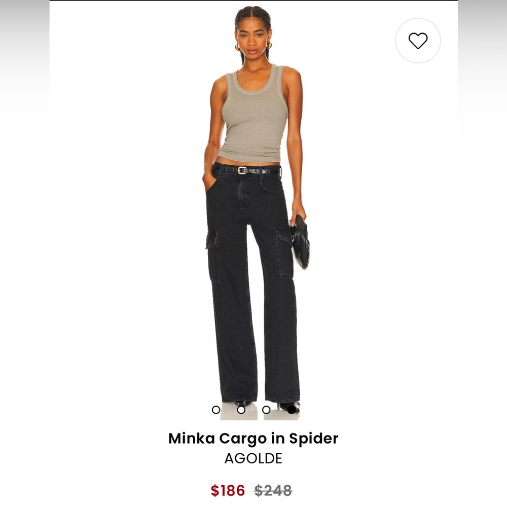 Agolde minka cargo jeans size 28